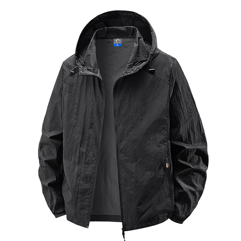 Herren Leichte Outdoorjacke mit verstellbarem Kapuzendesign Echo Archiv
