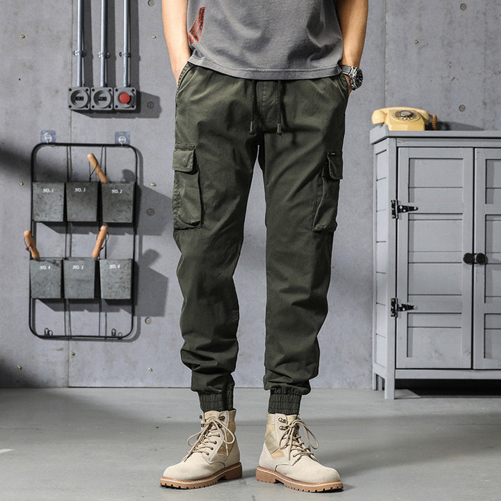Herren Funktionale Cargo-Joggerhose mit elastischem Komfortbund, großzügigen Klapp-Utility-Taschen und gerippten Knöcheln Echo Archiv