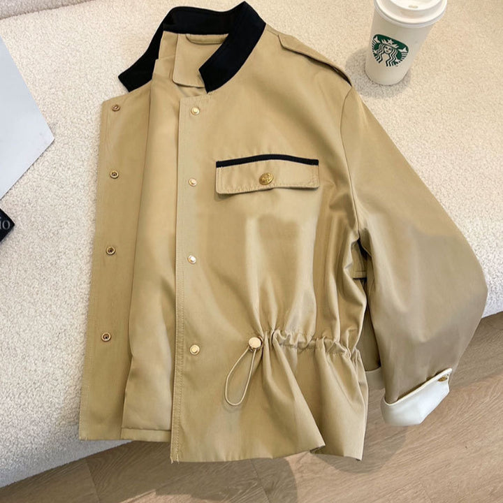 Damen Modische Jacke mit verschließbarer Front Echoarchiv