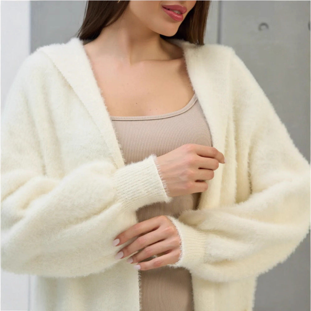 Damen Eleganter Lange Strickmantel Echo Archiv