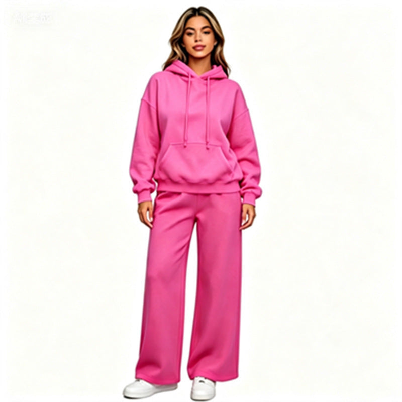 Damen Bequemer Oversized Hoodie mit weiten Jogginghosen Echoarchiv
