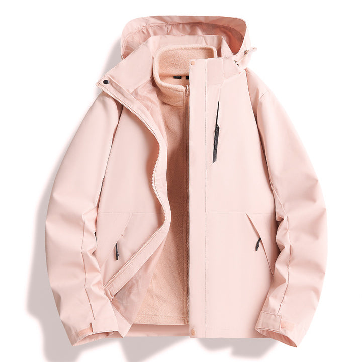 Herren Wetterfeste Outdoorjacke mit isolierendem Innenfutter und verstellbarem Kapuzenzug Echoarchiv