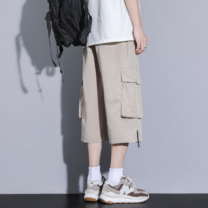 Herren praktische Cargo-Shorts mit mehreren Taschen und verstellbarem Bund Echoarchiv