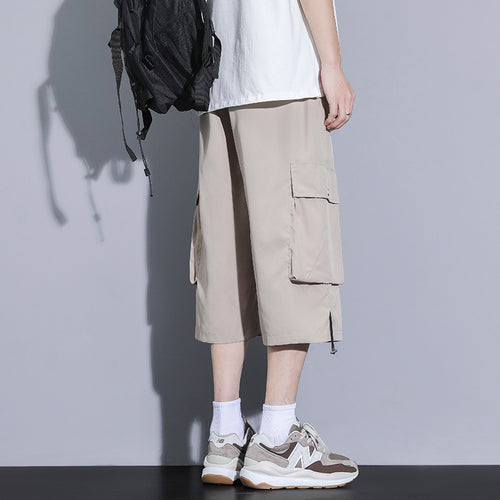 Herren praktische Cargo-Shorts mit mehreren Taschen und verstellbarem Bund Echoarchiv