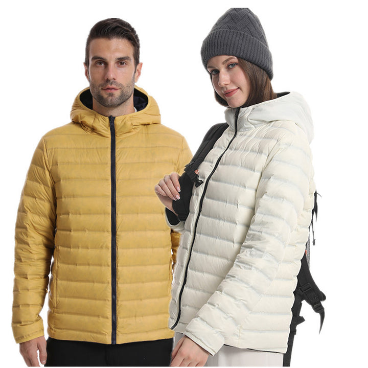 Damen leichte Steppjacke mit Kapuze Echo Archiv