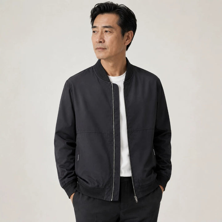 Herren Lässige Übergangsjacke mit Reißverschluss Echo Archiv