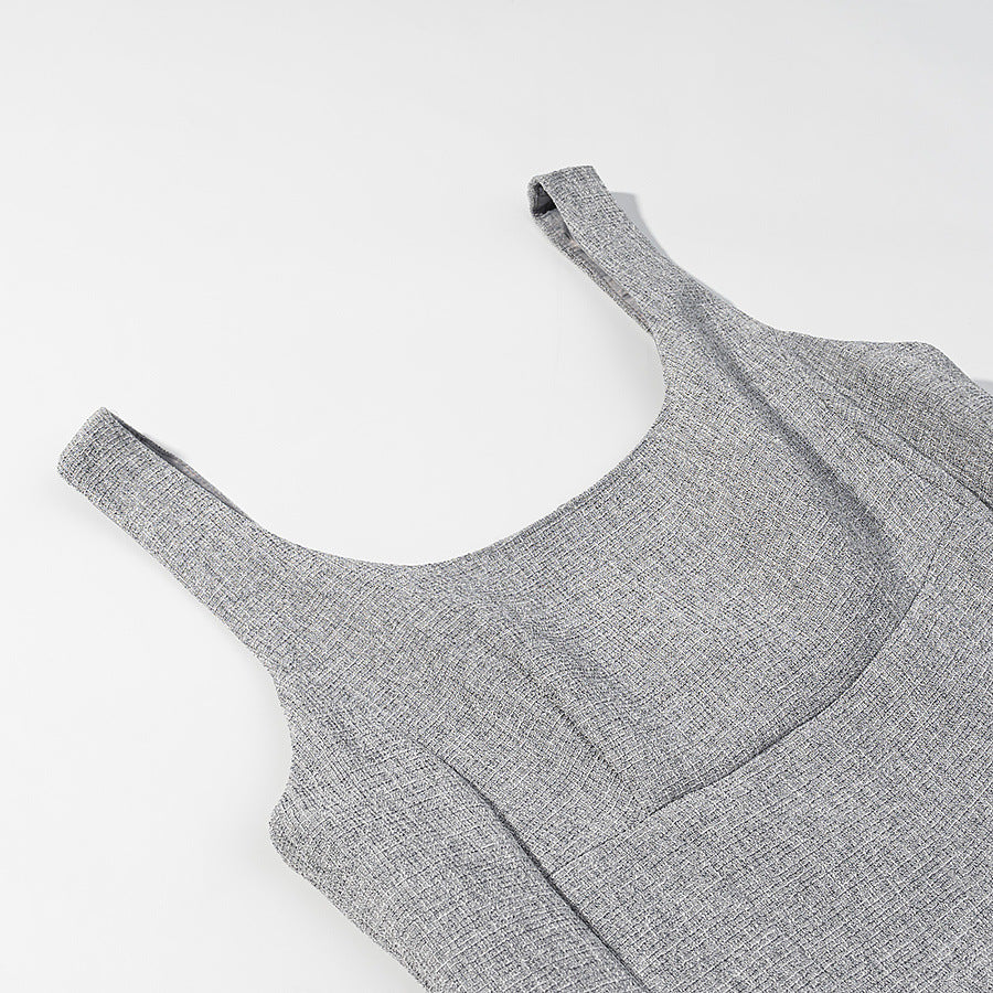 Damen Elegantes zweiteiliges Wollmisch-Kostüm mit tailliertem Kurzblazer und ausgestelltem Midirock Echo Archiv
