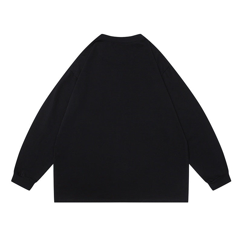 Unisex Oversize-Longsleeve aus schwerer Baumwollmischung mit Raglanärmeln und gerippten Bündchen Echoarchiv