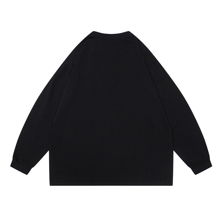 Unisex Oversize-Longsleeve aus schwerer Baumwollmischung mit Raglanärmeln und gerippten Bündchen Echoarchiv