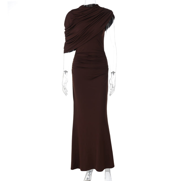 Damen Elegantes Maxi-Kleid mit drapiertem Oberteil Echo Archiv