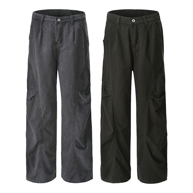 Damen weite Cargo-Hose im Baggy-Stil mit Utility-Taschen Echo Archiv