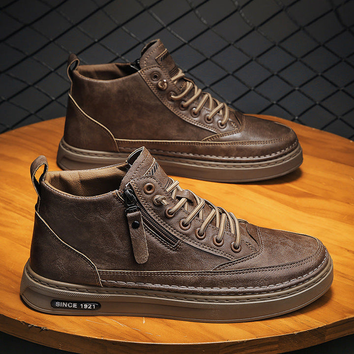 Damen Hohe Sneaker mit robustem Obermaterial und praktischem Reißverschluss Echo Archiv