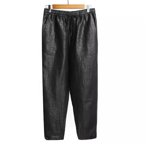 Damen Lederimitat-Jogginghose mit elastischem Bund und Tunnelzug Echoarchiv