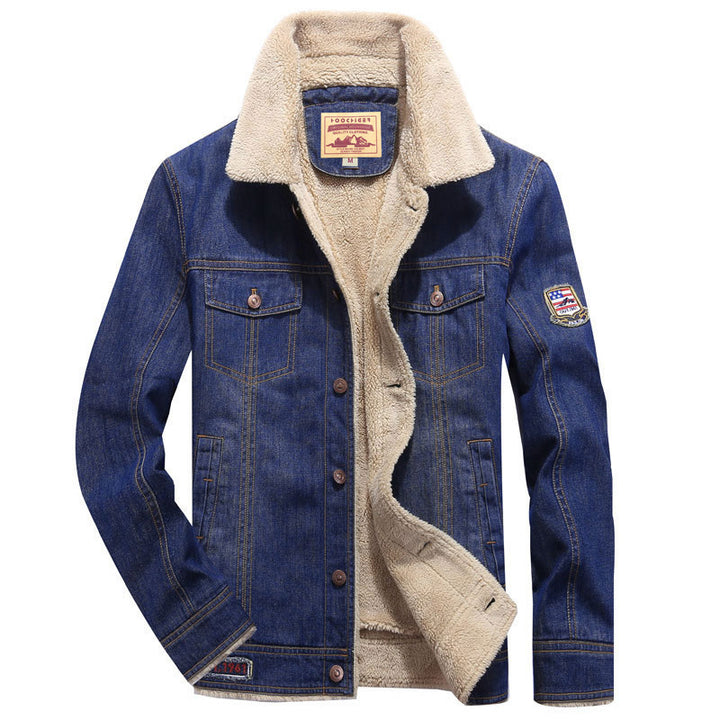 Herren Thermo-Jeans-Truckerjacke mit Teddyfutter und sherpaähnlicher Innenlage Echo Archiv