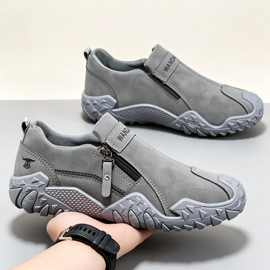 Herren Sportliche Slip-On Sneakers mit Zipper Echoarchiv