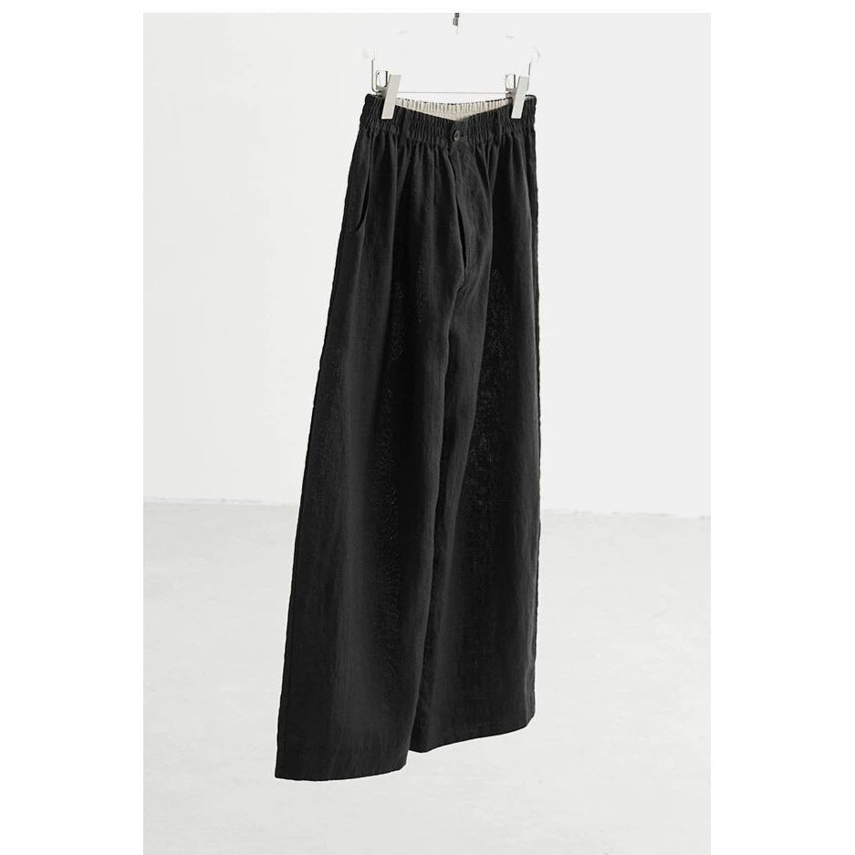 Damen Weit geschnittene Leinenhose Echoarchiv