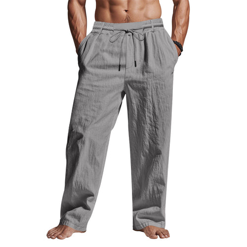Herren luftige Freizeithose mit verstellbarem Kordelzug Echoarchiv