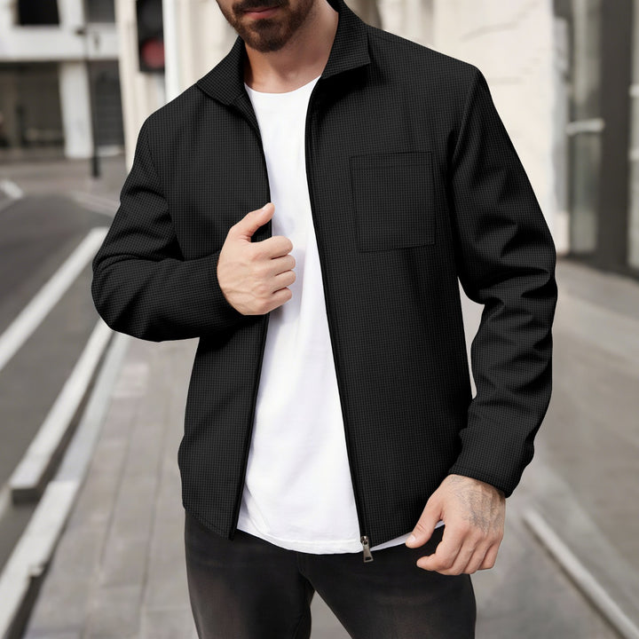 Herren lässige Jacke mit modernem Design und praktischer Brusttasche Echoarchiv