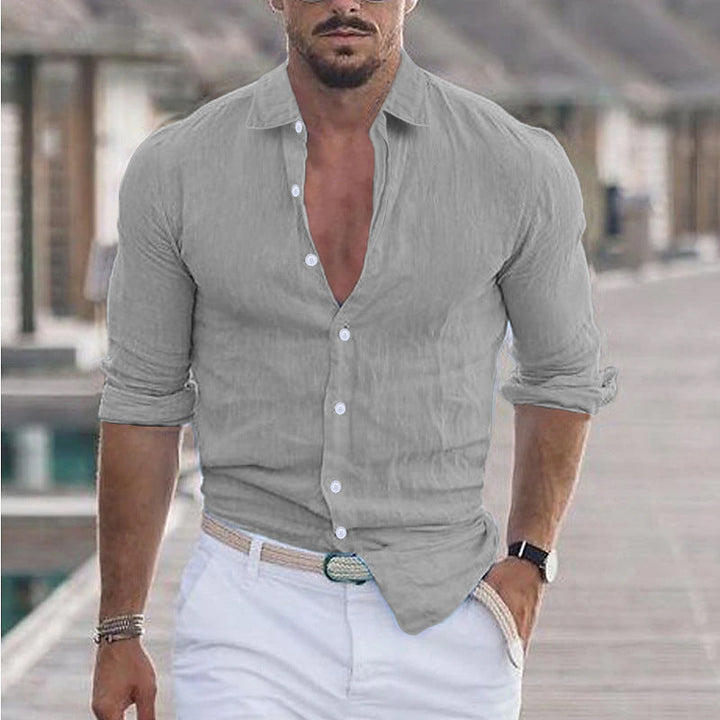 Herren Premium Hemd mit Echoarchivrnem Slim-Fit Schnitt und hautfreundlicher Textur Echoarchiv