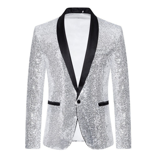 Herren Glitzernder Pailletten Blazer Echoarchiv