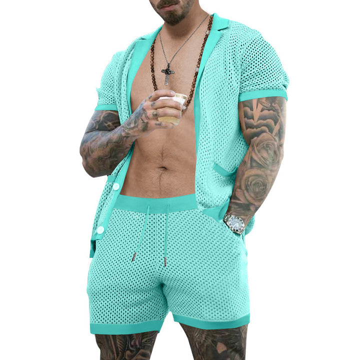 Herren lässiges Netzsport-Outfit im Sommerstil Echoarchiv