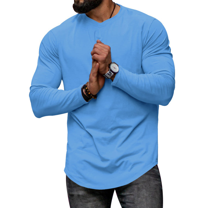 Herren langärmliges lässiges T-Shirt Echoarchiv