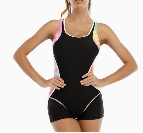 Damen Sportlicher Schwimmanzug mit Shorty-Schnitt Echo Archiv