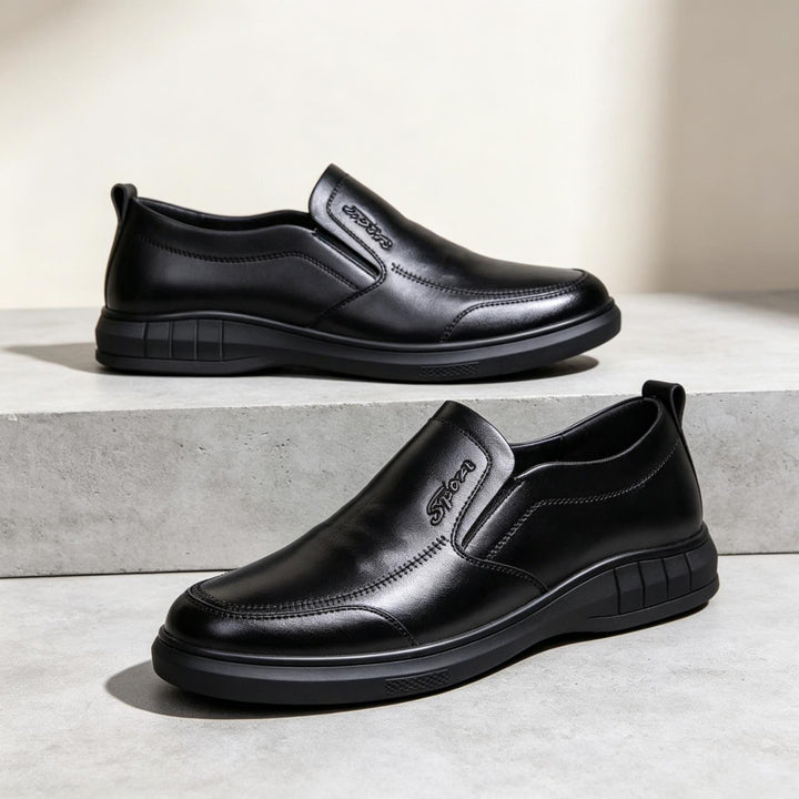 Herren Bequeme Leder Slipper Echoarchiv