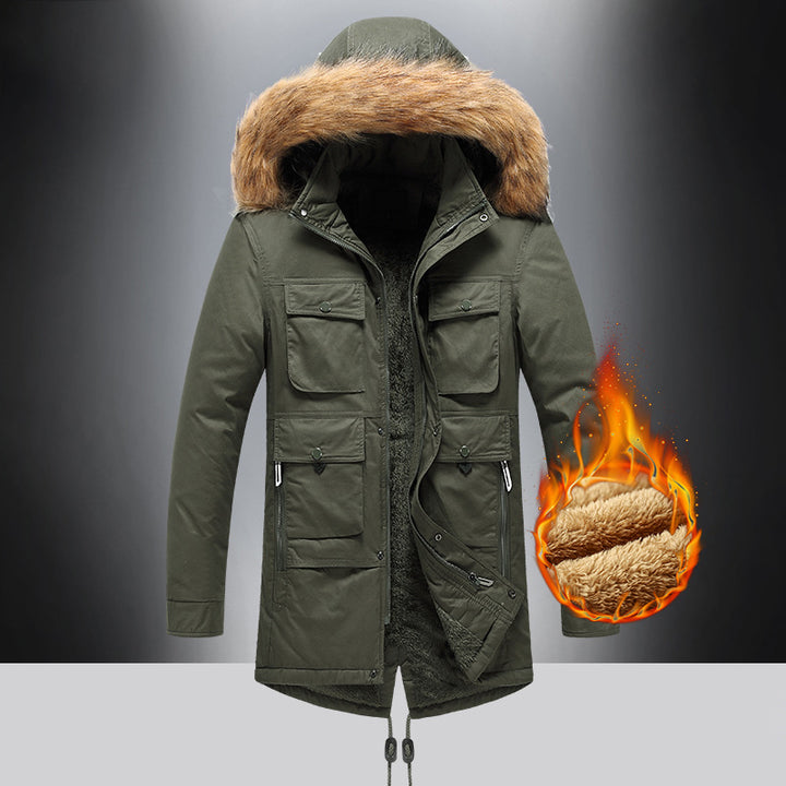 Herren isolierte Parkajacke Echoarchiv