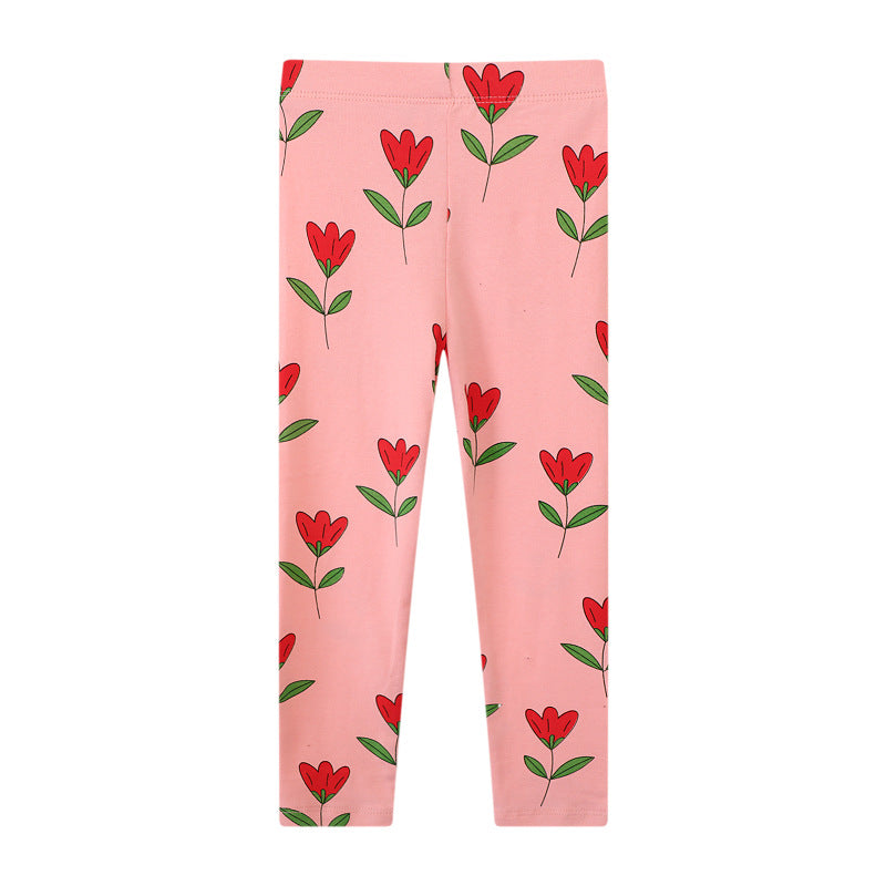 Mädchen Leggings mit verspieltem Blumenmuster Echo Archiv