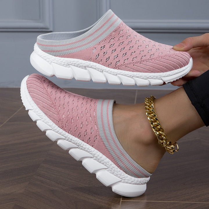 Damen nan sockenähnlicher Komfort-Slipper mit punktelastischem Strickoberteil segmentierter Dämpfungssohle und weichem Komfortfußbett Echo Archiv