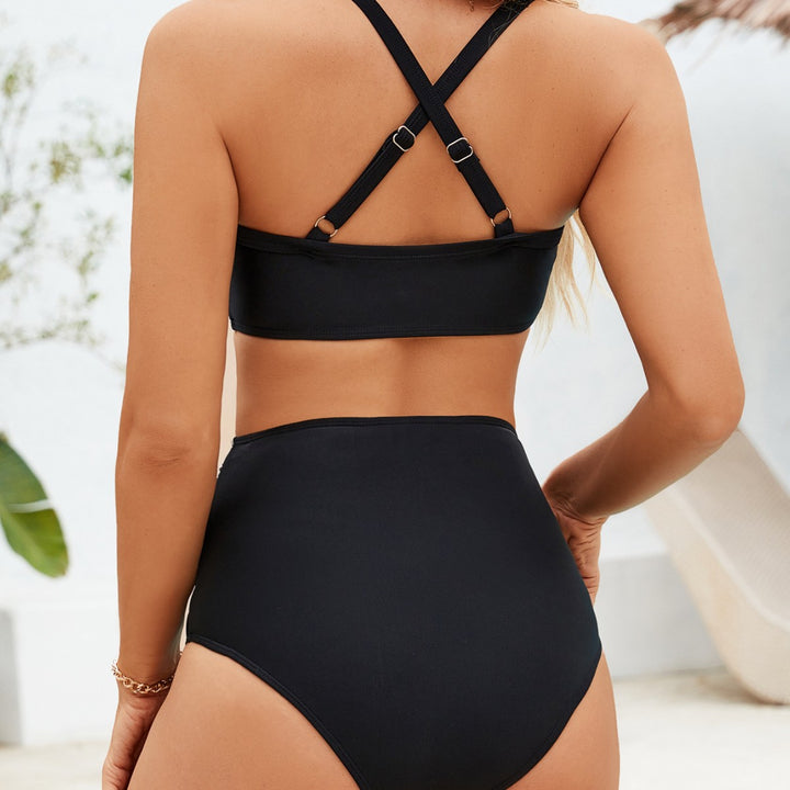 Damen Hochgeschnittener Bikini mit raffiniertem Wickel-Design Echo Archiv