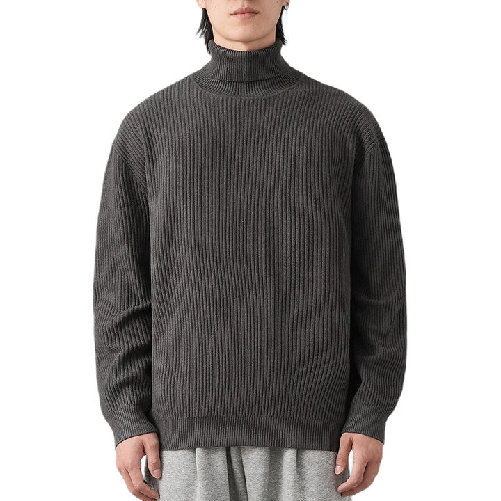 Herren Grobstrickpullover mit Stehkragen Echo Archiv