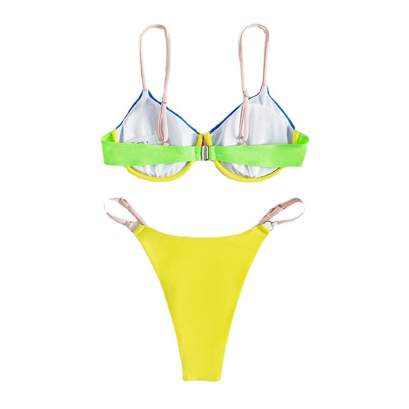 Damen Triangel-Bikini mit verstellbaren Trägern und innovativem Farbdesign Echo Archiv