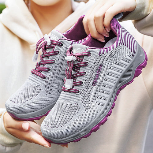 Herren nan multifunktionaler Strick-Sportschuh mit Schnellzug-Schnürung, stoßdämpfender EVA-Zwischensohle und griffiger Trailaußensohle Echo Archiv