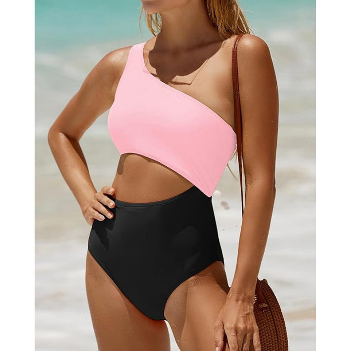 Damen Einseitiger Cut-Out Badeanzug mit attraktivem Design Echo Archiv