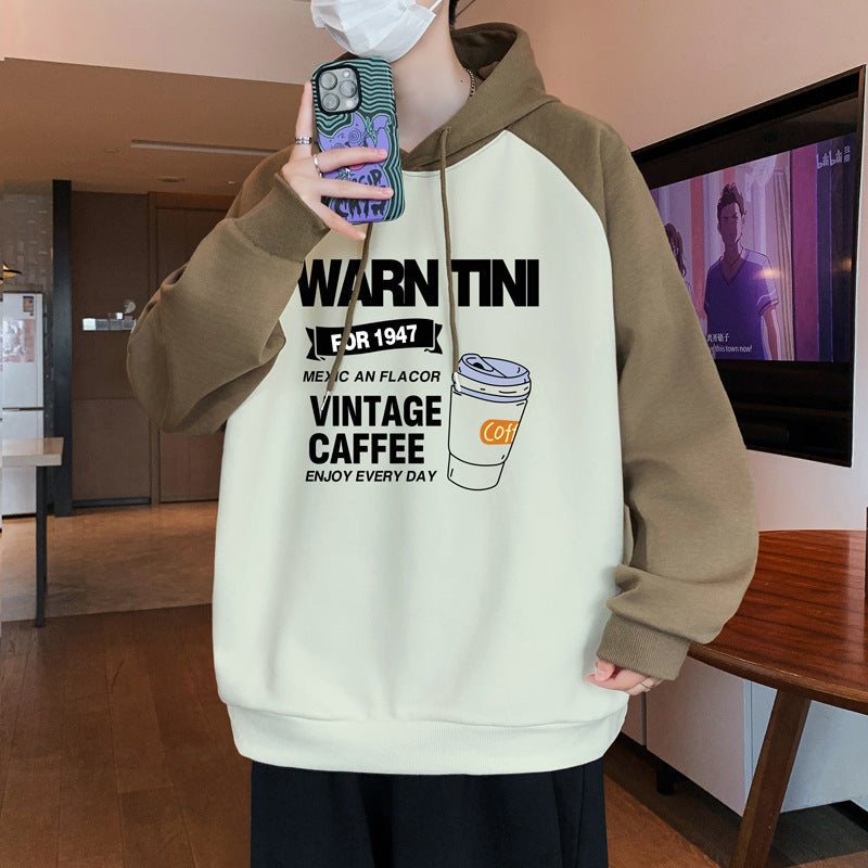 Herren lässiger Hoodie mit grafischem Print Echoarchiv
