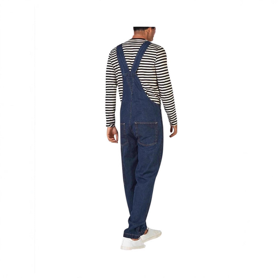 Herren JEchoarchivns Latzhose mit Taschen und verstellbaren Trägern