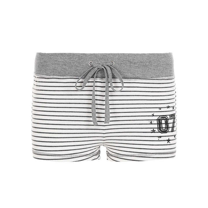 Damen Freizeit Shorts mit raffiniertem Streifenmuster und elastischem Bund Echo Archiv
