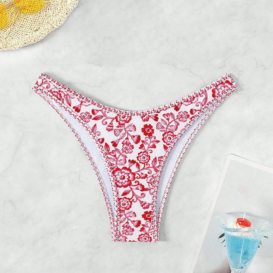 Damen Leopardenmuster Bikini-Set mit verstellbaren Trägern Echo Archiv