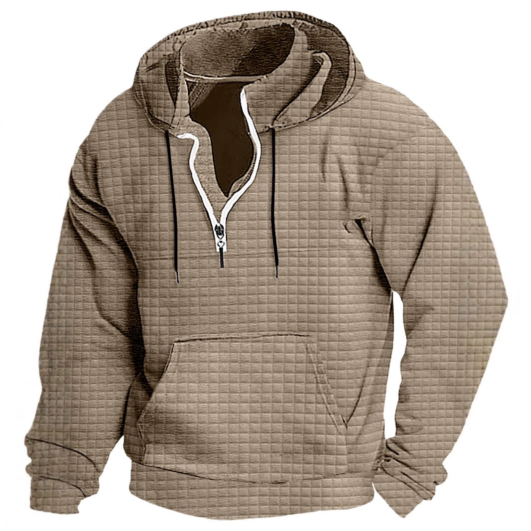 Herren Kapuzenpullover mit strukturiertem Design und praktischem Reißverschluss Echoarchiv
