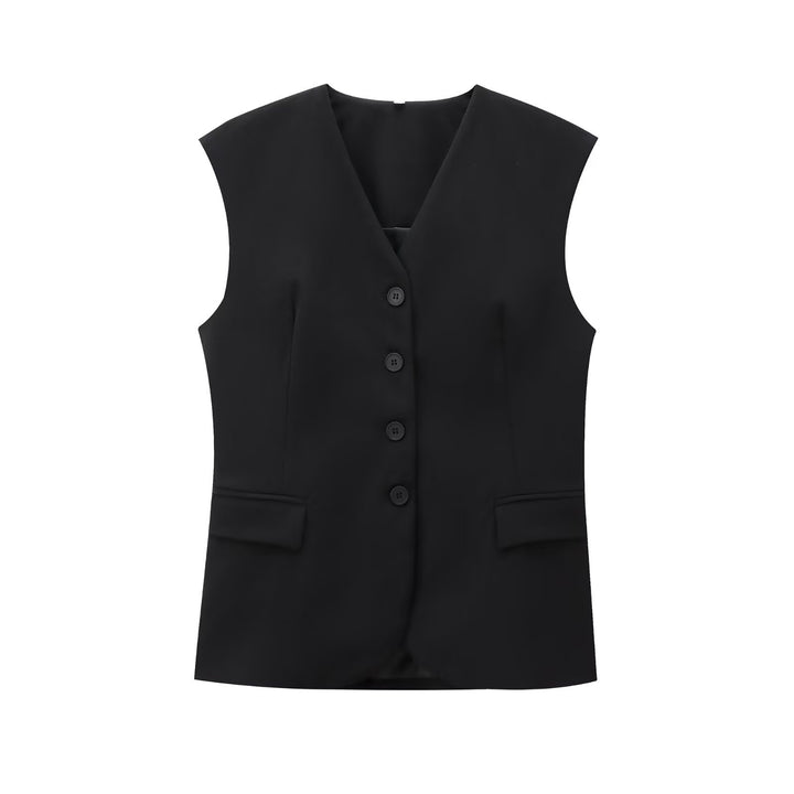Damen Elegante High‑Waist Stoffhose mit Bügelfalte, geradem weitem Bein und verdecktem Hakenverschluss Echoarchiv