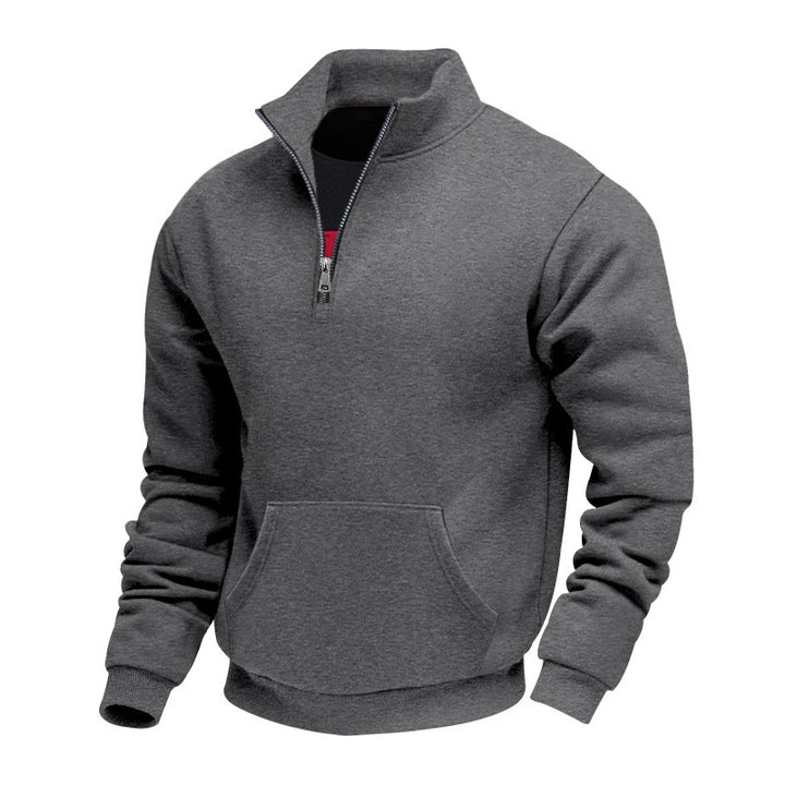 Herren Fleece pullover mit halbem Reißverschluss Echoarchiv