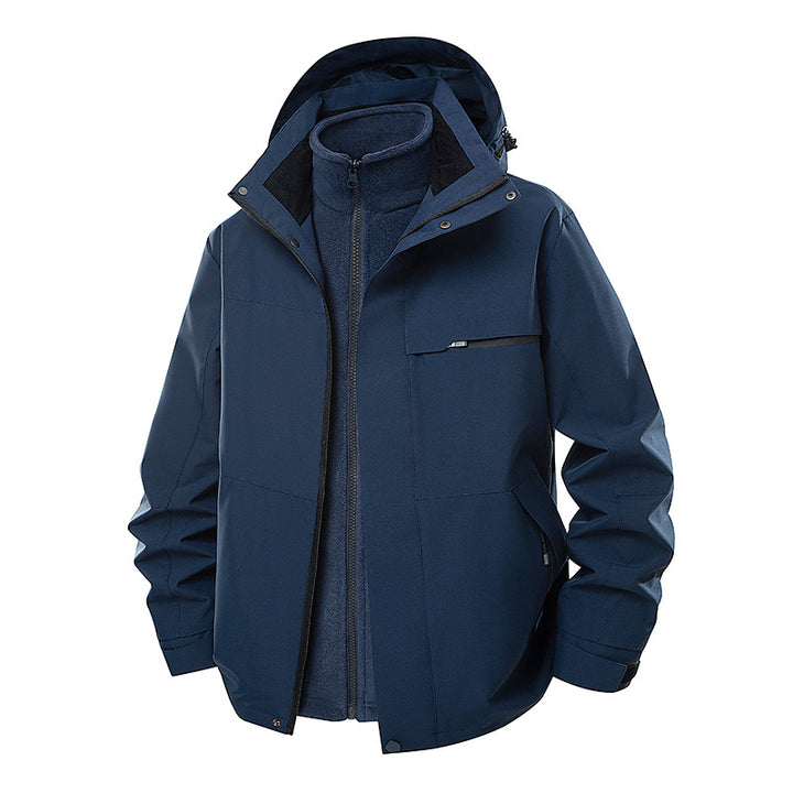 Herren Wasserdichte Outdoor-Jacke mit verstellbarer Kapuze Echo Archiv