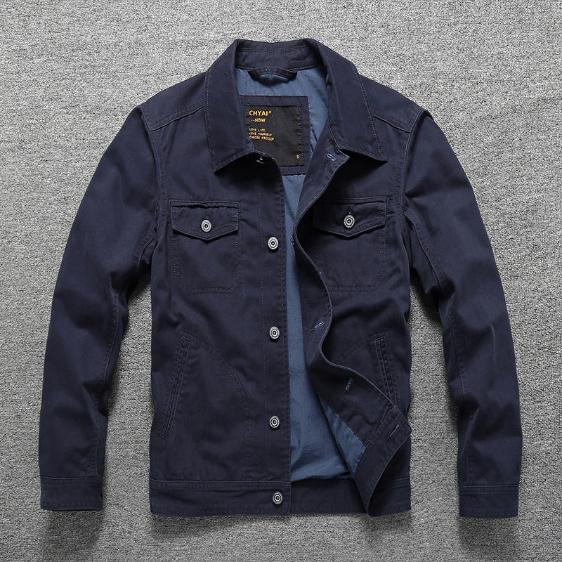 Herren Baumwoll-Twill Hemdjacke im Workwear‑Stil mit Brusttaschen Echoarchiv