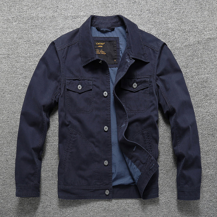 Herren Baumwoll-Twill Hemdjacke im Workwear‑Stil mit Brusttaschen Echoarchiv