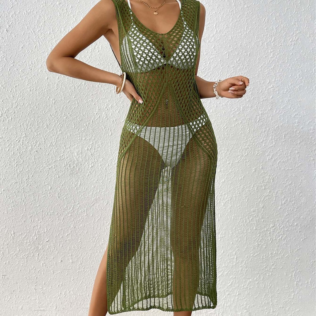 Damen eleganter Häkelsarong mit transparentem Design Echo Archiv