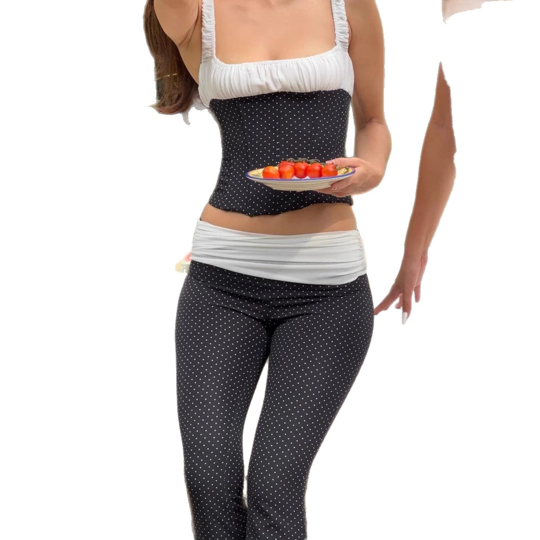 Damen Corsagenoberteil mit taillierter Hose im Punkte-Design Echo Archiv
