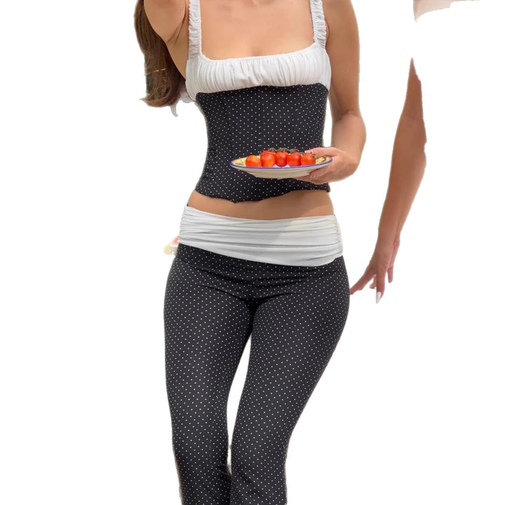 Damen Corsagenoberteil mit taillierter Hose im Punkte-Design Echo Archiv