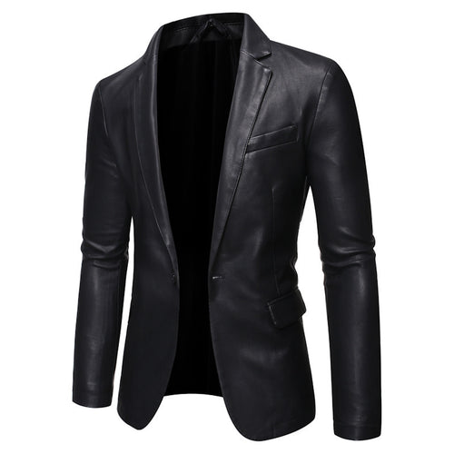 Herren Elegante Kunstlederblazer Echo Archiv